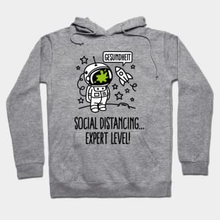 Gesundheit, Social distancing Expert level Corona quarantined Hoodie